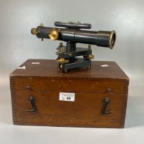 W.F. Stanley & Co London 29270 theodolite in original fitted mahogany case. (B.P. 21% + VAT)