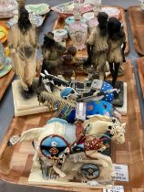 Collection of mainly resin and other models and figurines, 'the Trail of Painted Ponies'