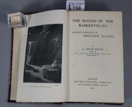 Hardback half Moroccan leather bound marbled boards copy of Conan Doyle, Sir Arthur; 'The Hound of