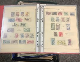 All world collection of stamps in eleven albums and ring files, many 100s of stamps and some covers.