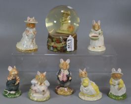 Collection of Royal Doulton Brambly Hedge Collection mice to include: 'Catkin', 'Wilfred', '