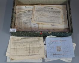 Box file of Victorian Railway ephemera to include: Llanelli Railway and Dock Co., Western Railway