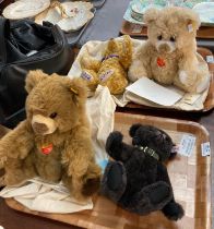 Collection of modern Steiff teddy bears to include: 'Bertha', 'Golden Jubilee Bear', 'Jack, the Rare