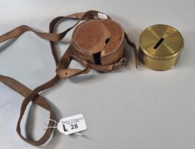 19th century Elliott Brothers London Pocket Sextant in leather case and straps. (B.P. 21% + VAT)
