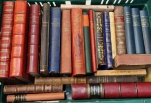 Box of antiquarian and vintage foreign language books about Africa (mostly French) from the