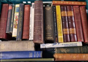 Box of books regarding military campaigns in Africa from the collection of Professor Wilks to