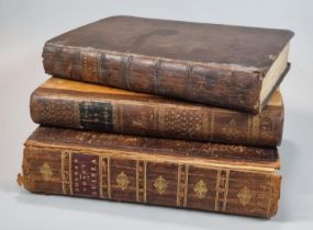 Three 18th Century antiquarian hardback books on Africa from the collection of Professor Wilks;