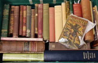 Box of books relating to the Ashanti area and culture from the collection of Professor Wilks to