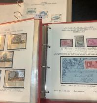 All World collection of Thematic Stamps on stamp pages in three red files, 100s mint and used. (B.P.