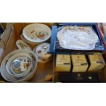 Two boxes of Royal Worcester to include: 'Evesham' design oven to tableware; mixing bowl,