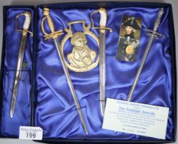 Imperial Sword Company Limited, a collection of miniature The Trafalgar Swords, limited edition of