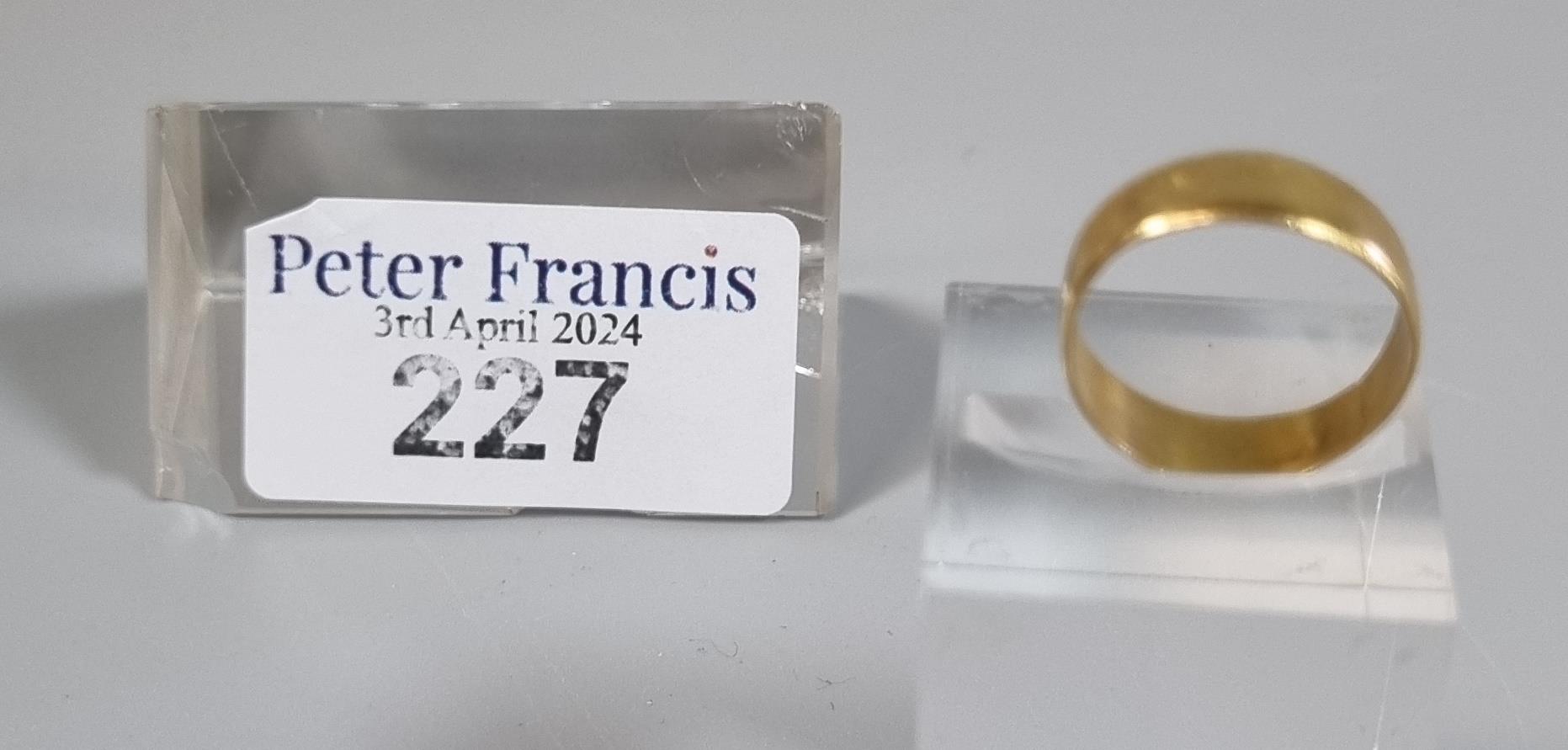 22ct gold wedding band. 2.1g approx. size K. (B.P. 21% + VAT) - Image 4 of 4