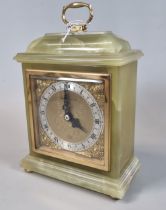 20th century Elliott Swansea Goldsmiths onyx mantle clock. (B.P. 21% + VAT)