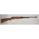 Webley Mark 3 .22 underlever air rifle with half semi-pistol grip stock and fixed sights. OVER 18S