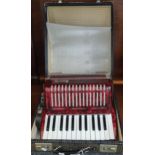 Mid century 'Galotta' mother of pearl accordion in fitted case. (B.P. 21% + VAT)