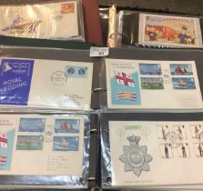 Channel Islands and Ilse of Man collection of mint, used and first day covers, in various albums. (