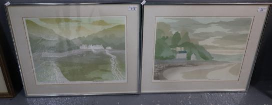Bernard Green (lived and worked in Wales), 'Summer morning, lower Solva, Pembs', limited edition