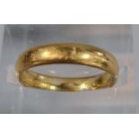 22ct gold wedding band. 3.4g approx. Size H1/2. (B.P. 21% + VAT)