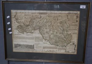Thomas Kitchen, original map of Glamorganshire. 35.5x52.5cm approx. Framed and glazed. (B.P. 21% +