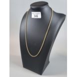 9ct gold chain. 12.4g approx. 51cm long approx. (B.P. 21% + VAT)