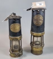 Two vintage Miner's lamps marked 'Hailwoods' and 'Thomas and Williams Ltd, Aberdare'. (2) (B.P.
