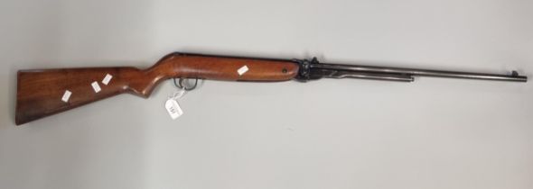 Webley Mark 3 .22 underlever air rifle with semi-pistol grip stock and tap loading. OVER 18S ONLY (