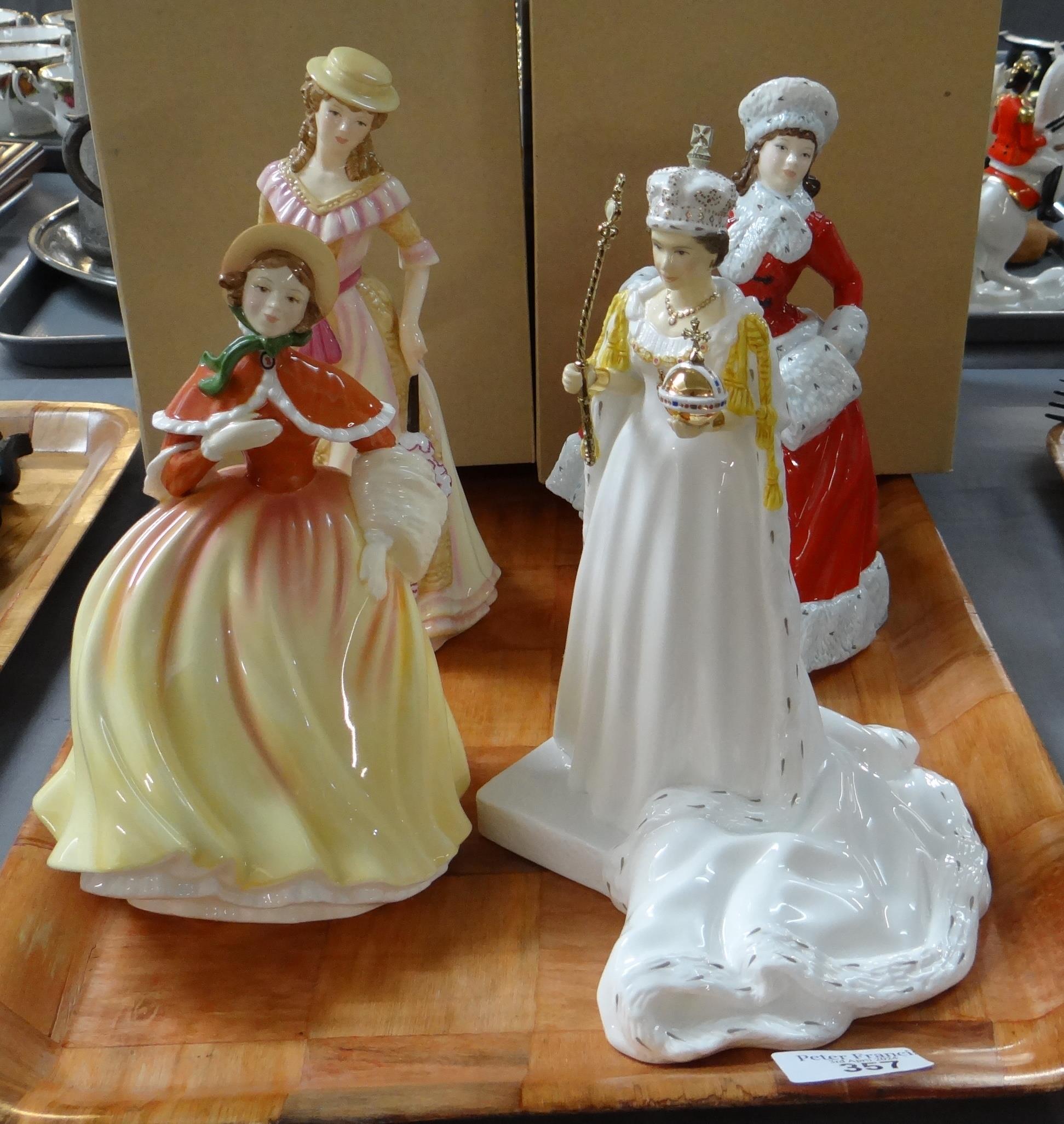 Three boxed Royal Doulton figurines to include: Pretty Ladies 'Autumn' HN5323, Winter 'HN5314 and '
