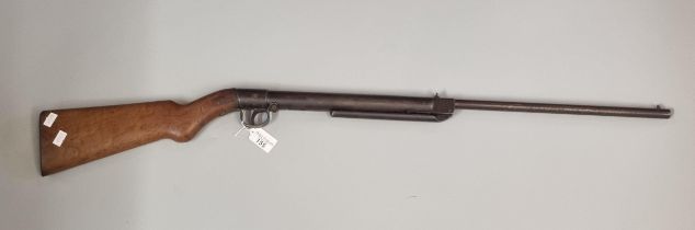 Vintage Milbro break action air rifle with wooden semi-pistol grip stock. OVER 18S ONLY. (B.P. 21% +