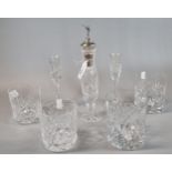 Collection of glassware to include Galway Irish Crystal rugby presentation whisky tumblers: