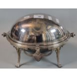 Late Victorian silver plated bacon warmer. (B.P. 21% + VAT)