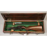 Vintage Webley Service air rifle Mark 2 with break action and chequered semi-pistol grip stock,