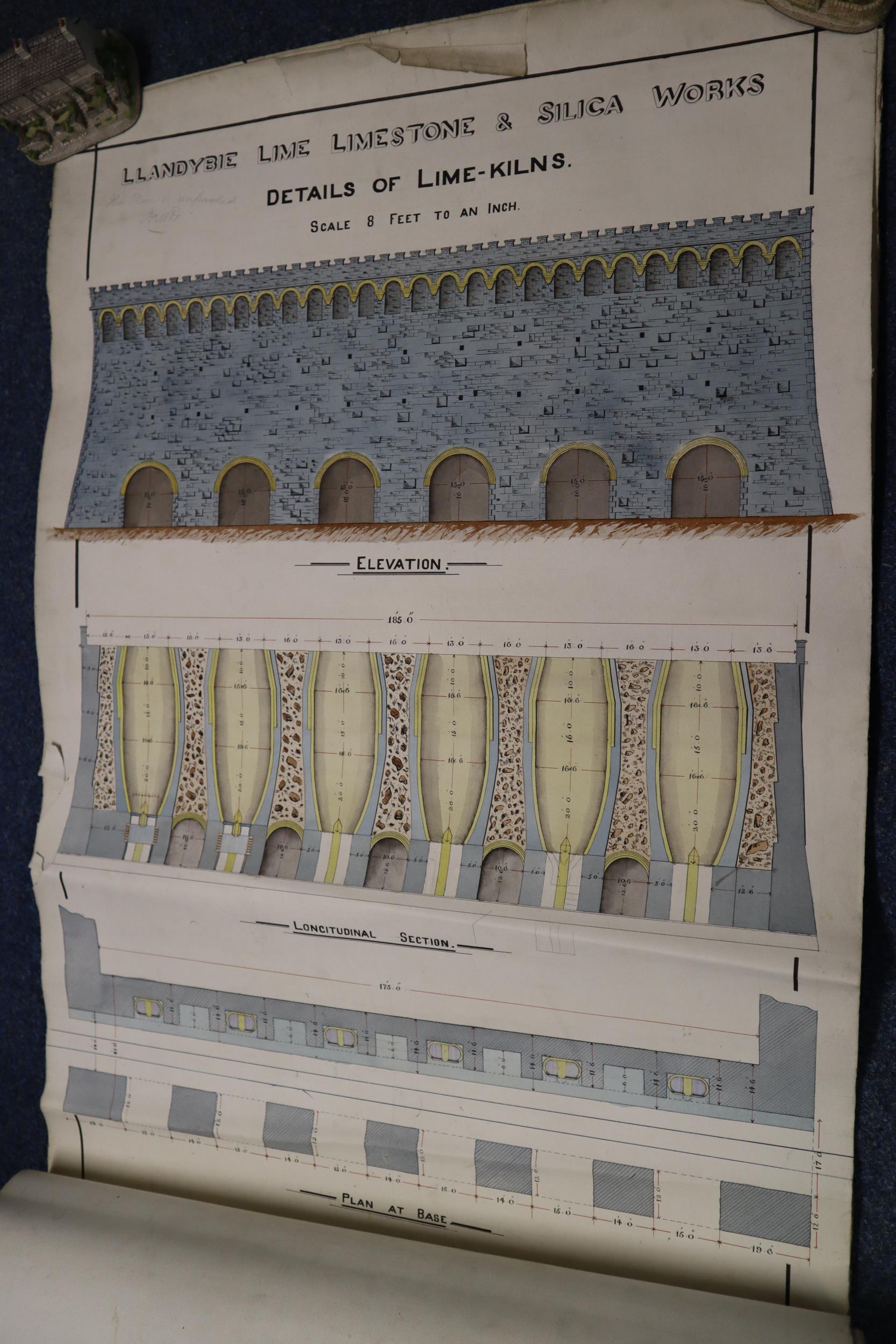 Llanydbie Limestone and Silica Works Plans to include: branch-line, details of tunnel, details of - Image 4 of 6