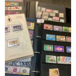 Collection of mostly Commonwealth stamps in three albums and large stockbook. Many 100s mint and