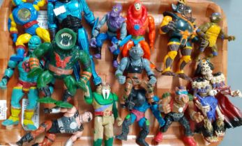 Collection of playworn figurines to include: He-Man, Action Men, Spiderman, Thundercats etc. (3) (