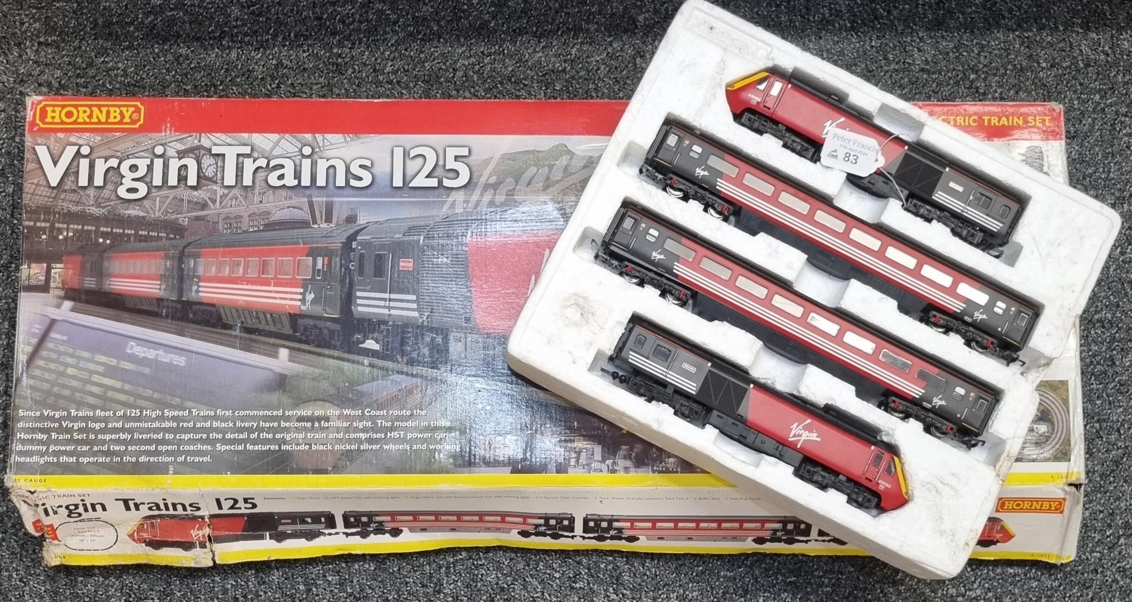 Hornby OO gauge Virgin Trains 125 Electric Train Set, R1023 in original box. (B.P. 21% + VAT)