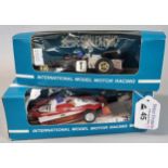 Two Scalextric Formula 1 racing cars to include: John Player Special and Ferrari 312 in associate