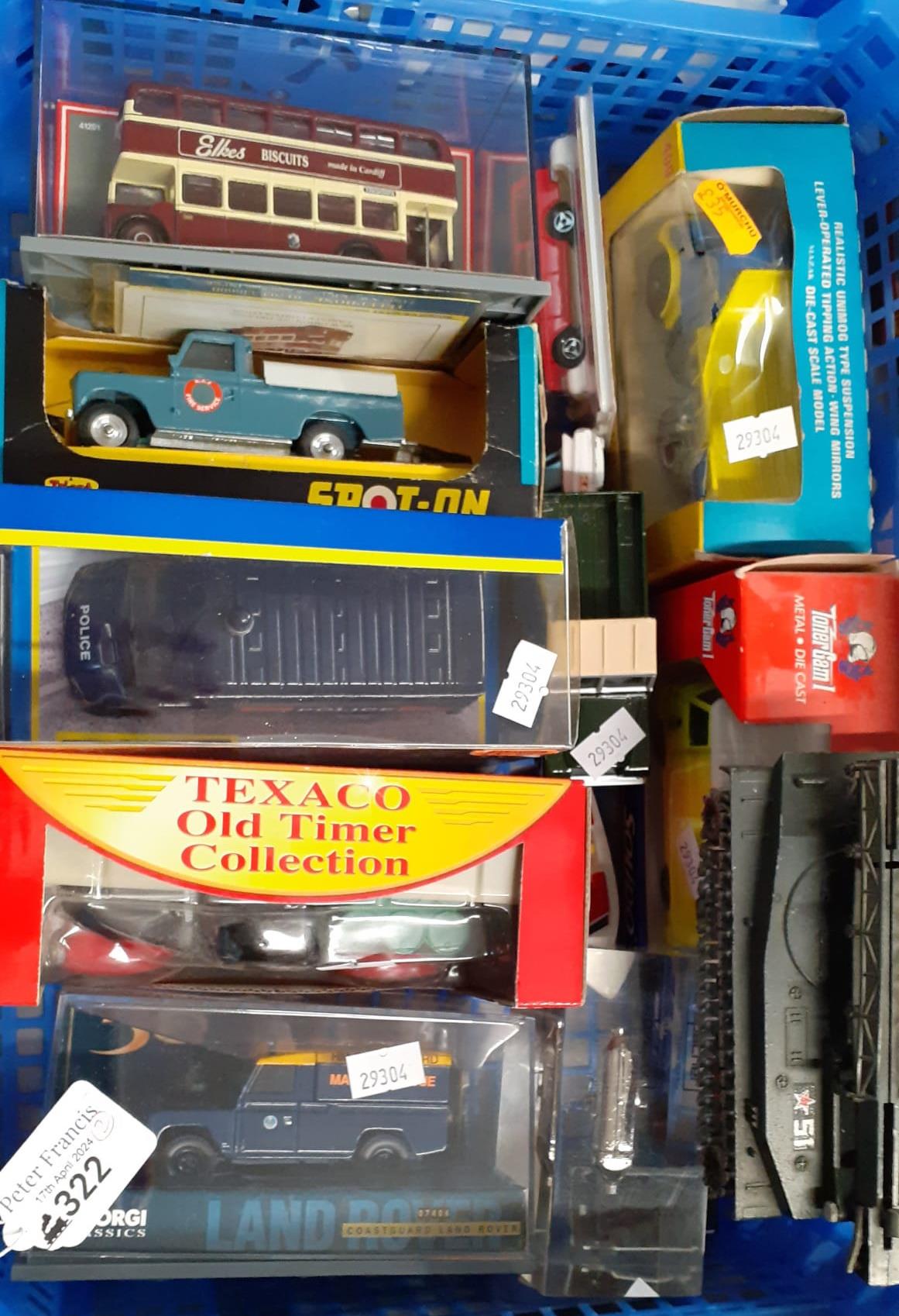 Tray of diecast model and other vehicles in original boxes to include: Corgi, Land Rover, Corgi Ford - Image 2 of 2