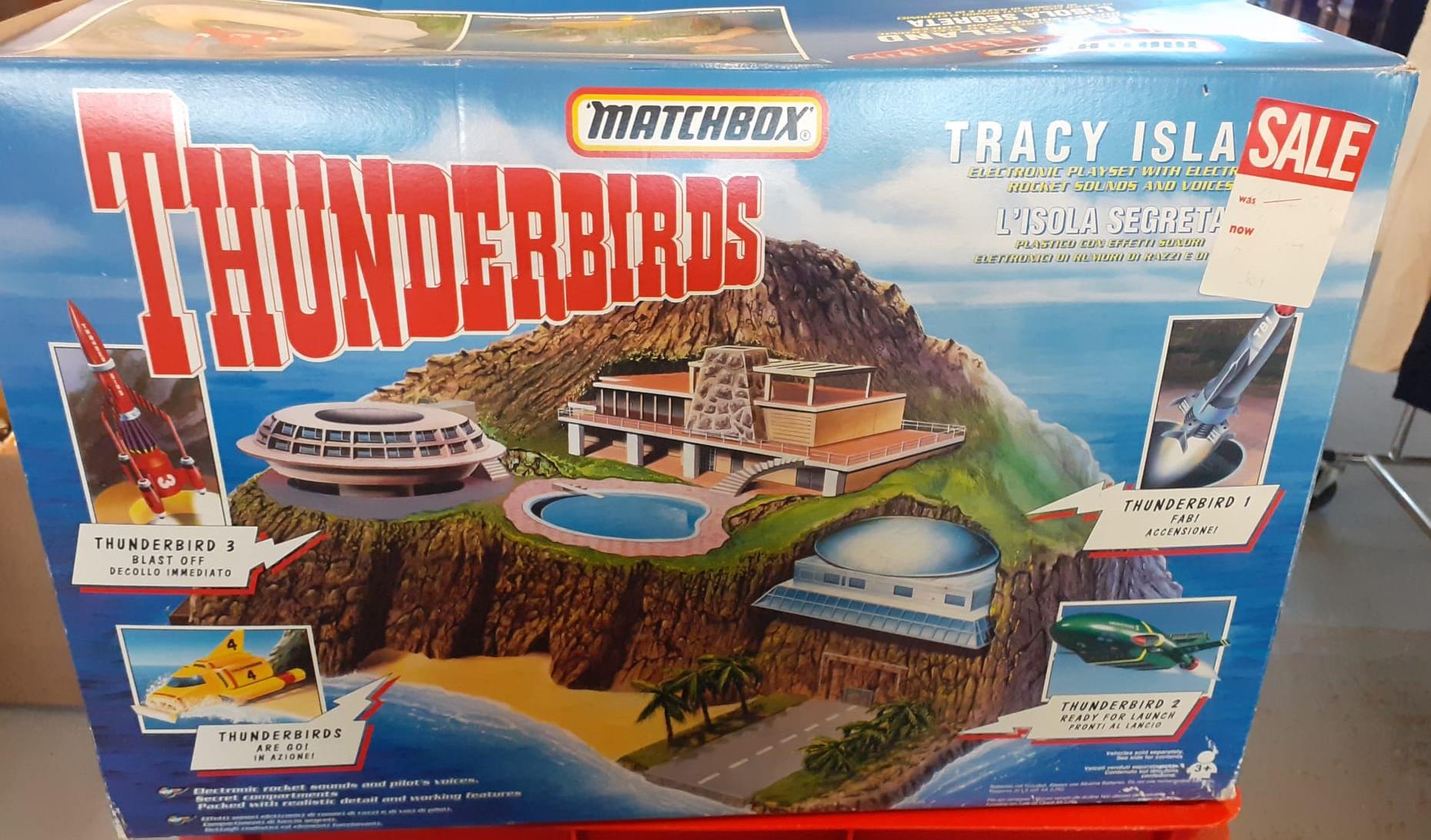 Collection of Matchbox and other Thunderbirds items to include: Tracey Island, various figurines
