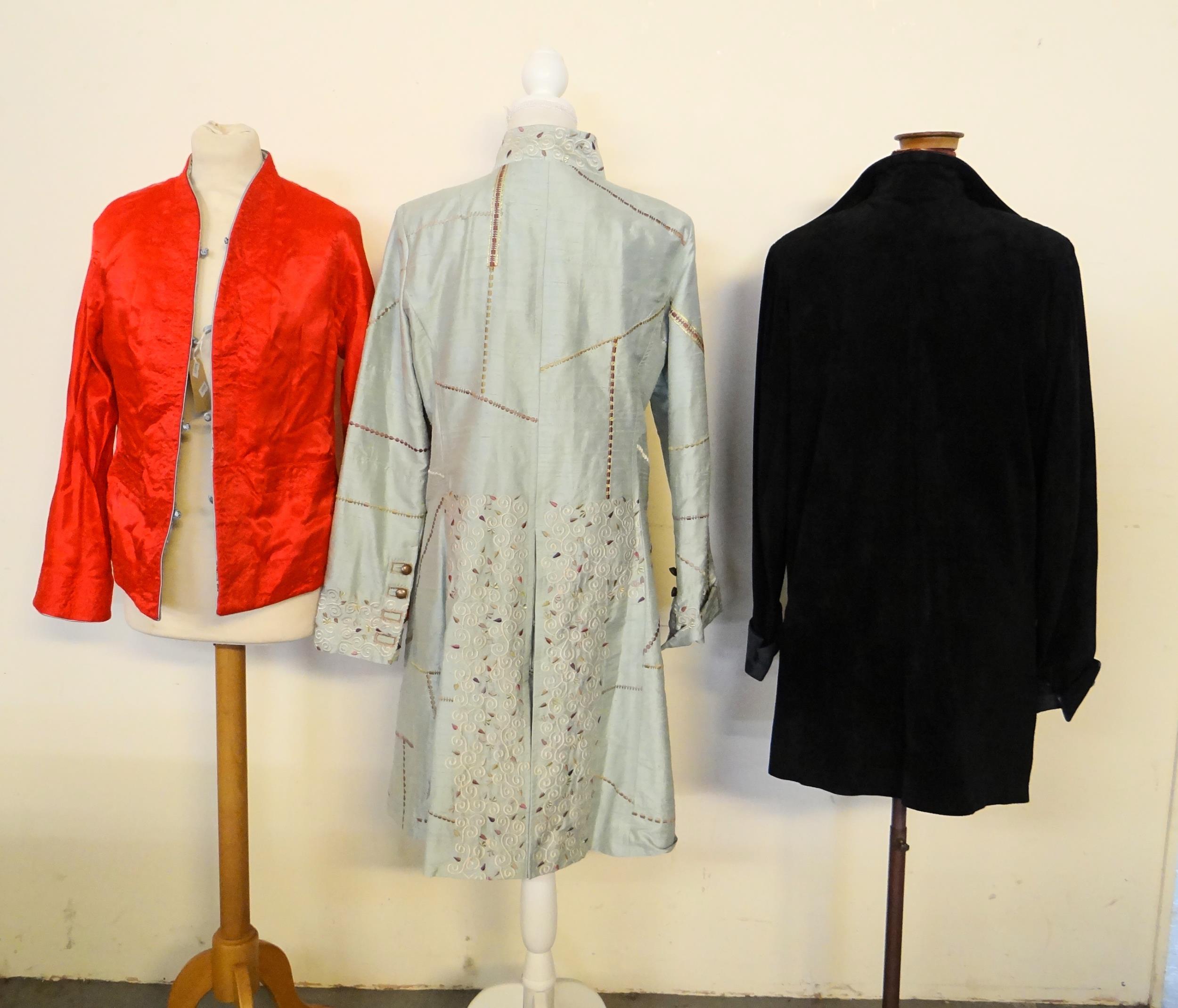 Collection of ladies vintage and other jackets to include: a Janet Ibbotson suede short coat, a - Image 2 of 2