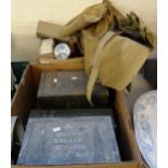 Collection of militaria to include: telephone MKII boxes, bags, torches etc. (B.P. 21% + VAT)