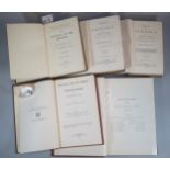 Collection of antiquarian cloth bound Geology books to include: Volume II & III of 'Lyell's