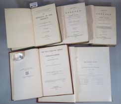 Collection of antiquarian cloth bound Geology books to include: Volume II & III of 'Lyell's