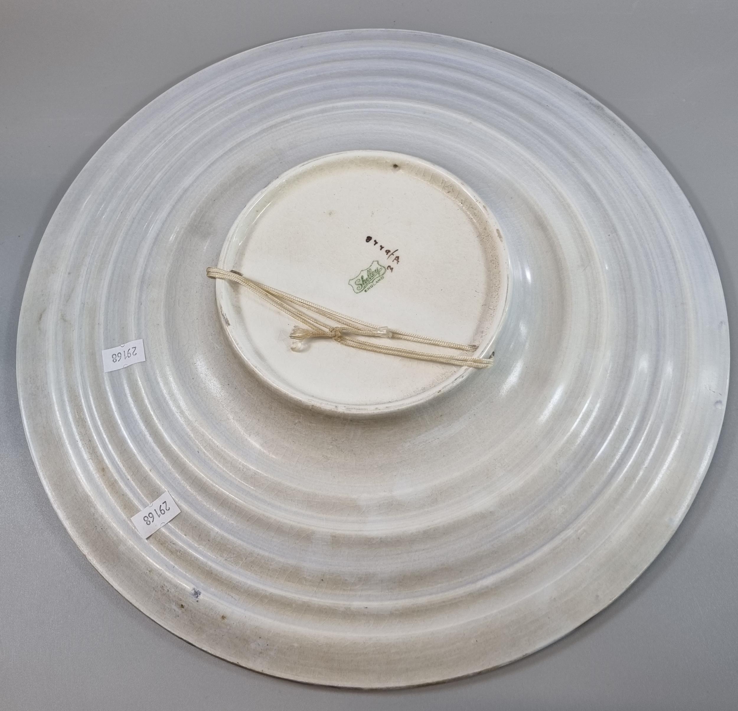 Large Shelley ribbed charger. 37cm diameter approx. (B.P. 21% + VAT) - Image 2 of 2