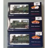 Three Bachmann Branch-Line 1:76 scale model locomotives, all in original boxes to include: Tank 6600