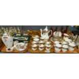 Three trays of mostly Royal Albert 'Old Country Roses' design items to include: twenty one piece