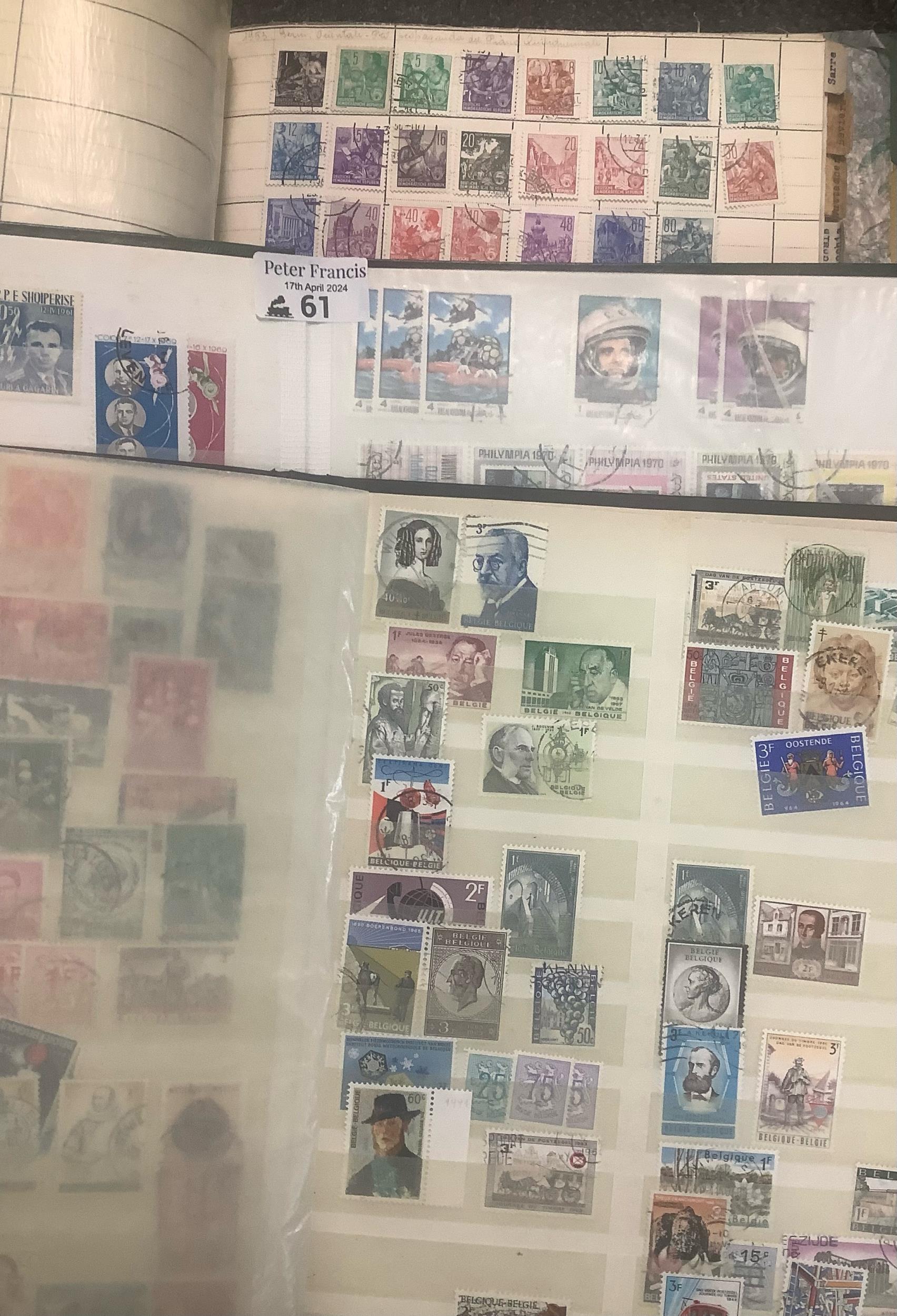 Box of All World stamps in albums, files and stockbooks. Many 100s of stamps. (B.P. 21% + VAT)