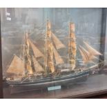 Well made cased model of the famous Clipper Ship 'The Thermopylae', a vessel designed for the