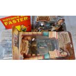 Collection of modern tomb Raider toys/figurines in original packaging to include: Lara Croft etc. (