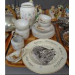 Tray of china to include: Japanese eggshell porcelain dragon design teaware, Aynsley 'Wild Tudor'