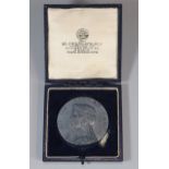 Cased silver swimming second prize silver medal dated 1932. 2.04 troy oz approx. (B.P. 21% + VAT)